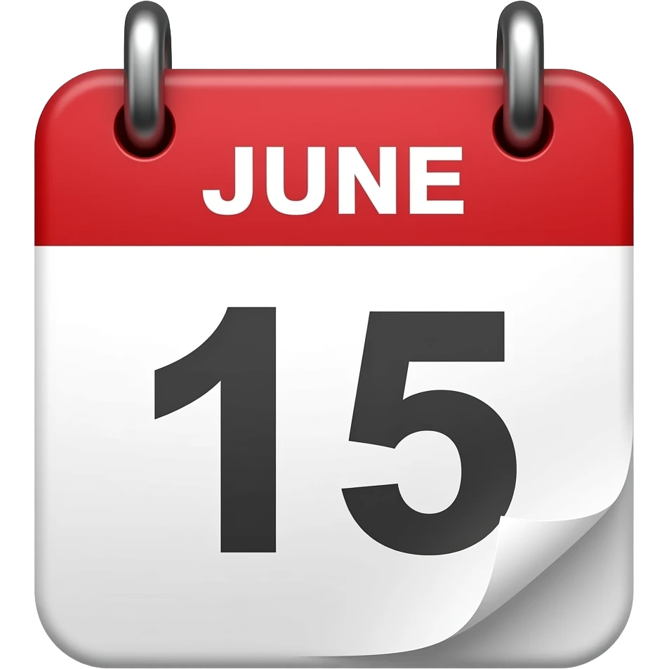 june 15th calendar emoji
