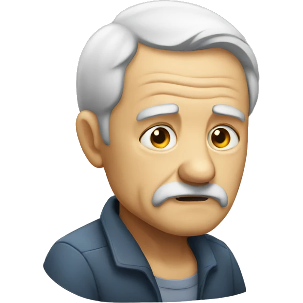 old man sad emoji