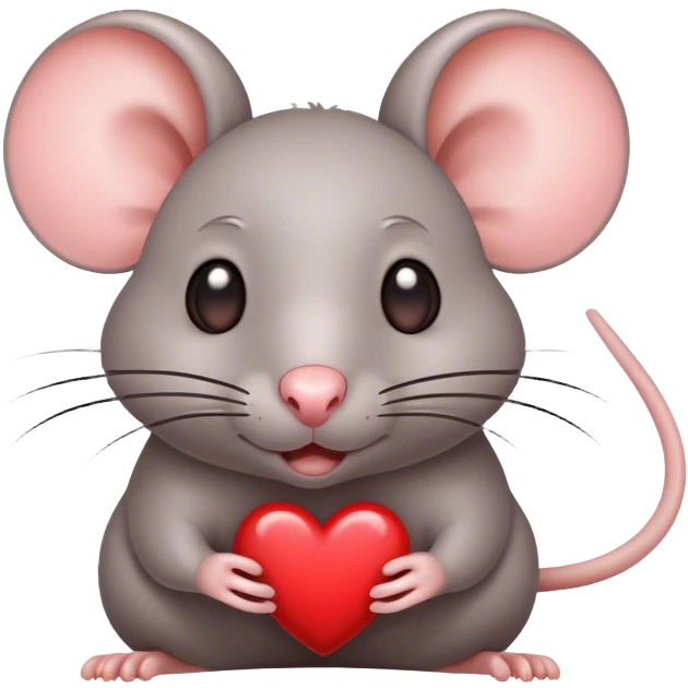 Rat with heart eyes emoji