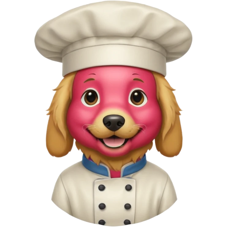 chef golden dog emoji