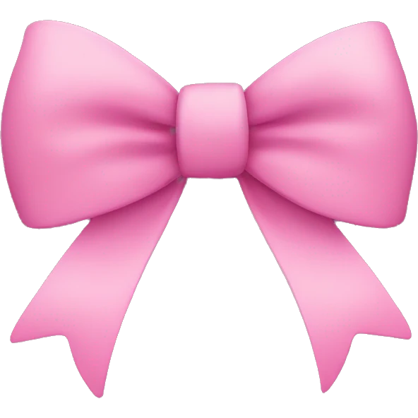 Bow in darker pink emoji
