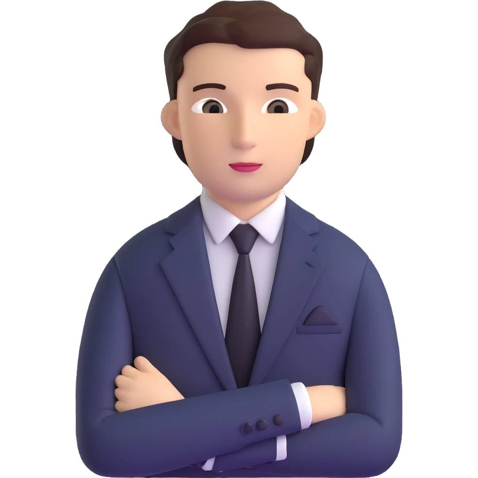 professional lawyer in business suit emoji