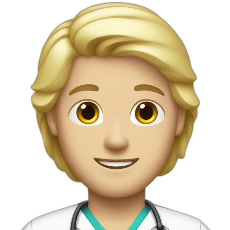 Blond Male nurse emoji