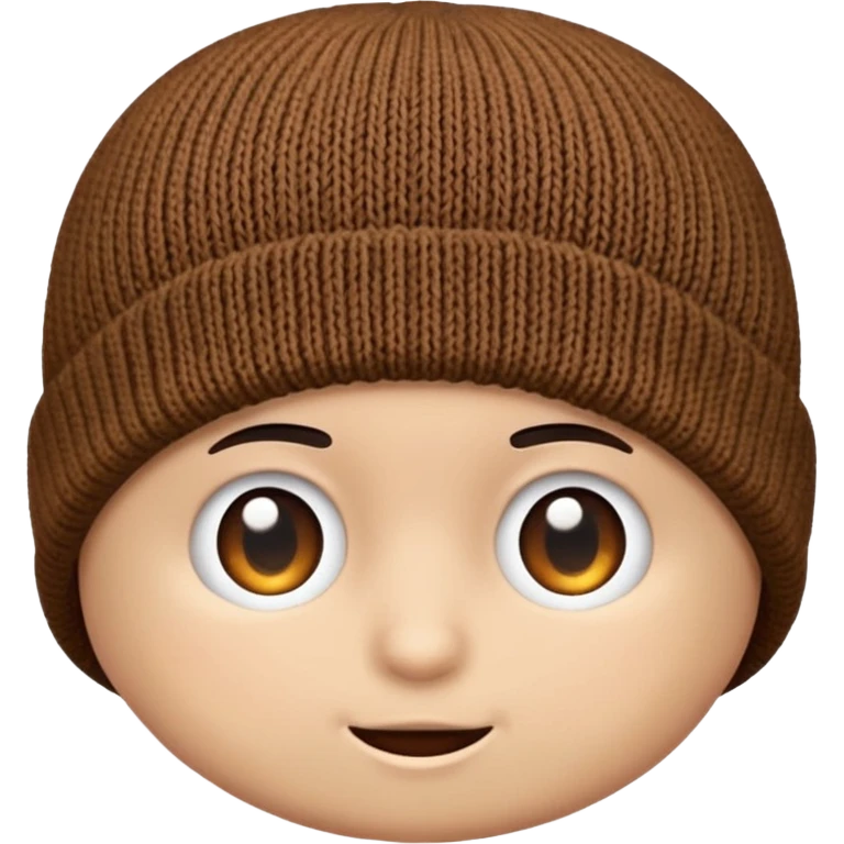 brown beanie emoji