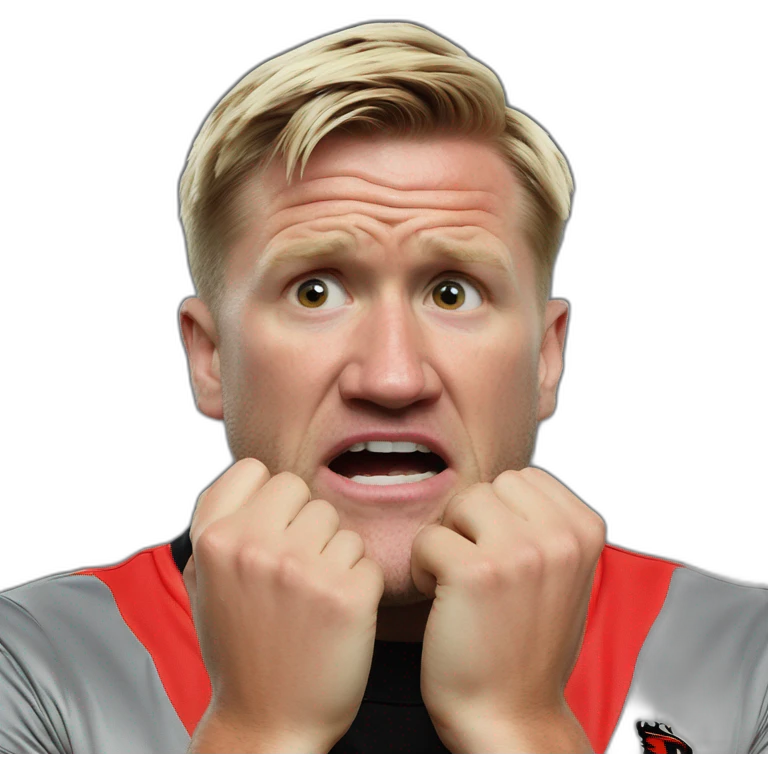 Eddie Howe biting nails emoji