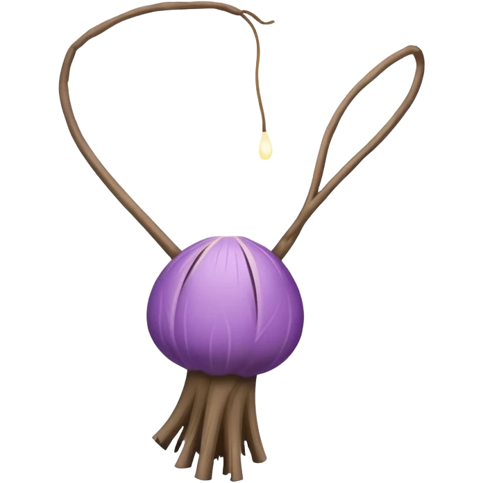 Hawaiian light purple poi emoji