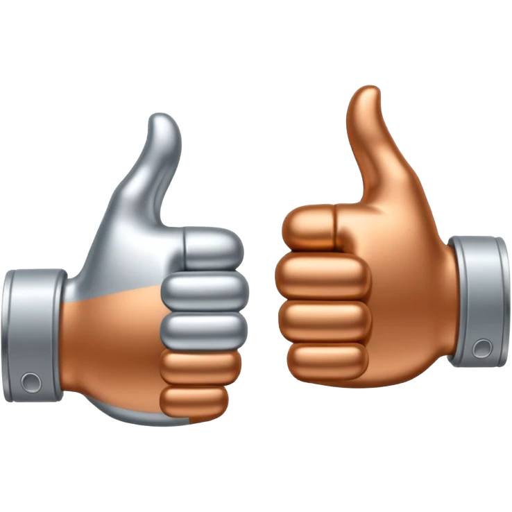thumbs up and down emoji