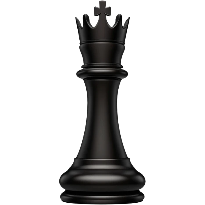 black chess pieces, king emoji