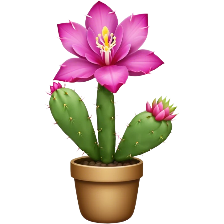 single Orchid Cactus, straight stem emoji