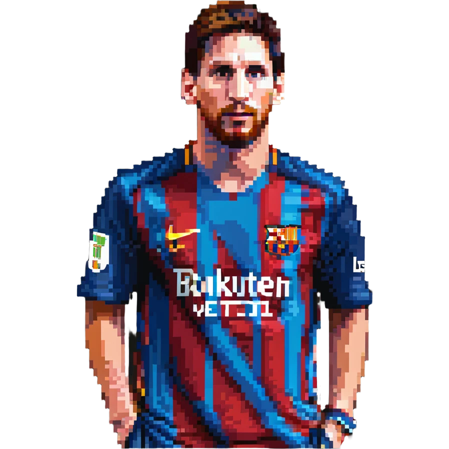 portrait of Lionel Messi emoji