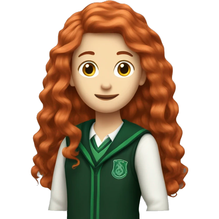 red hair Slytherin Student  emoji