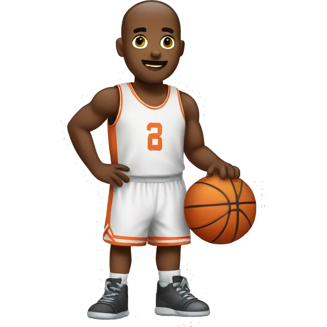Cute basketball  emoji