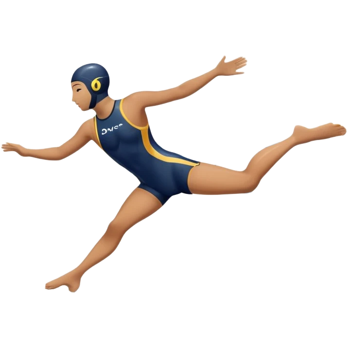 An icon showing a diver captured mid-air in a graceful pose above a pool, with a diving board behind and water below. Splash trails and motion lines emphasize precision and elegance. Transparent background highlights the beauty and focus of competitive diving. emoji