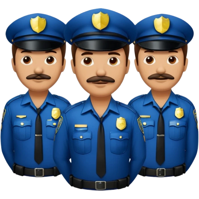 police with mustaches emoji