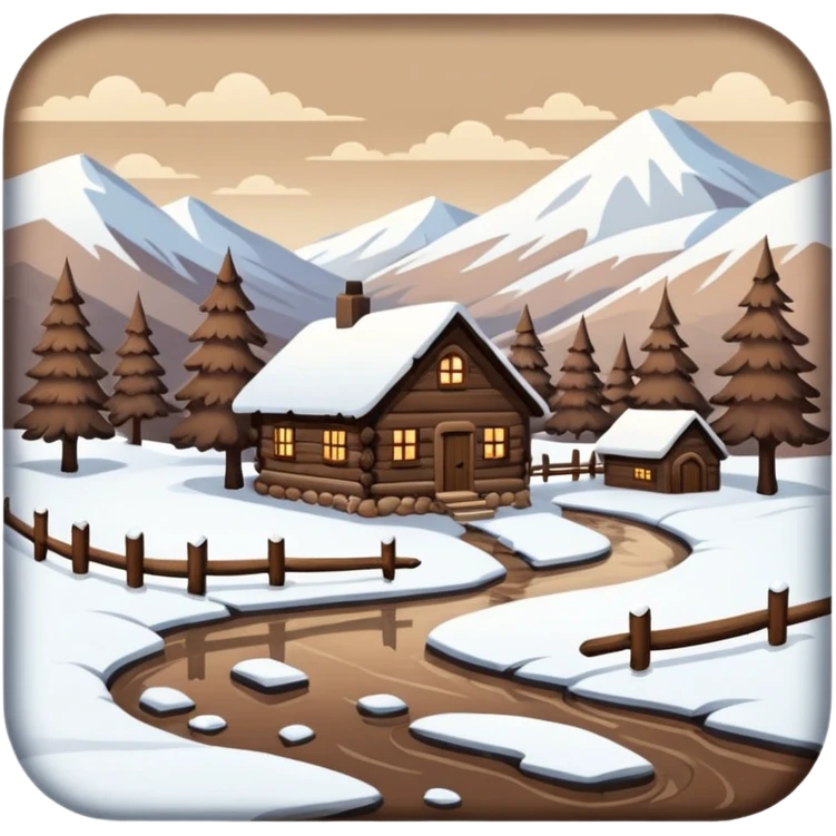 Brown winter aesthetic  emoji