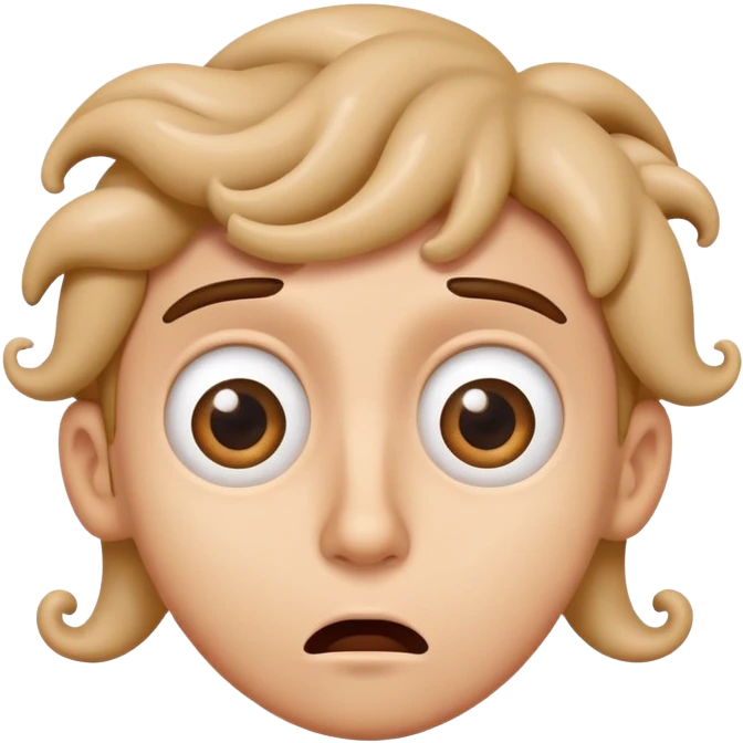 Confused face with swirly eyes and dizzy expression emoji