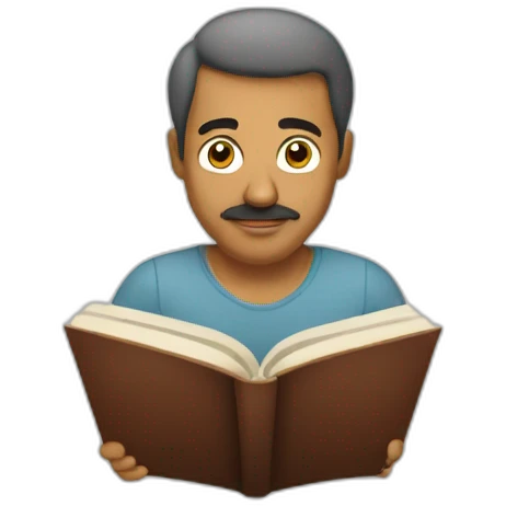 Turk read a book emoji