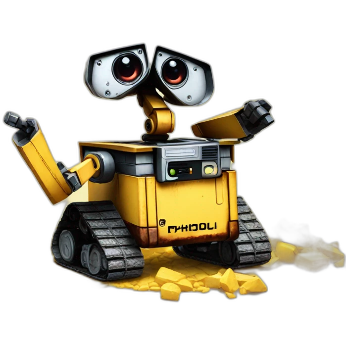 Wall-e fight pikachu  emoji