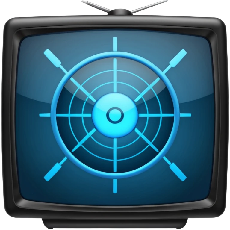TV screen with crosshairs emoji