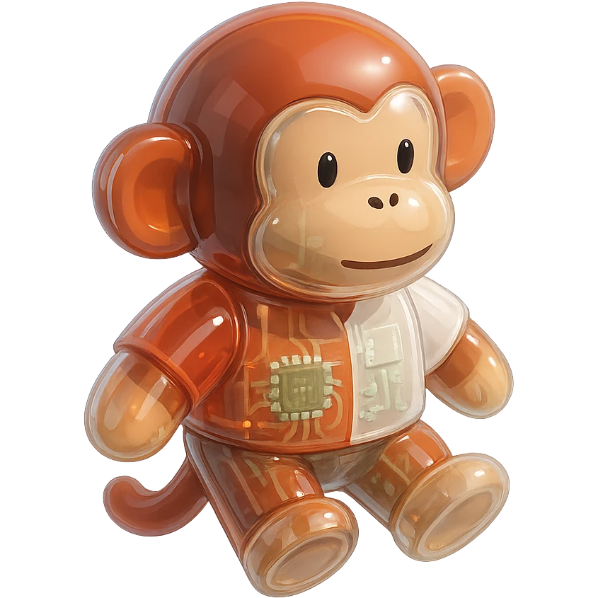 A monkey wearing a Krasnoye & Beloye uniform emoji