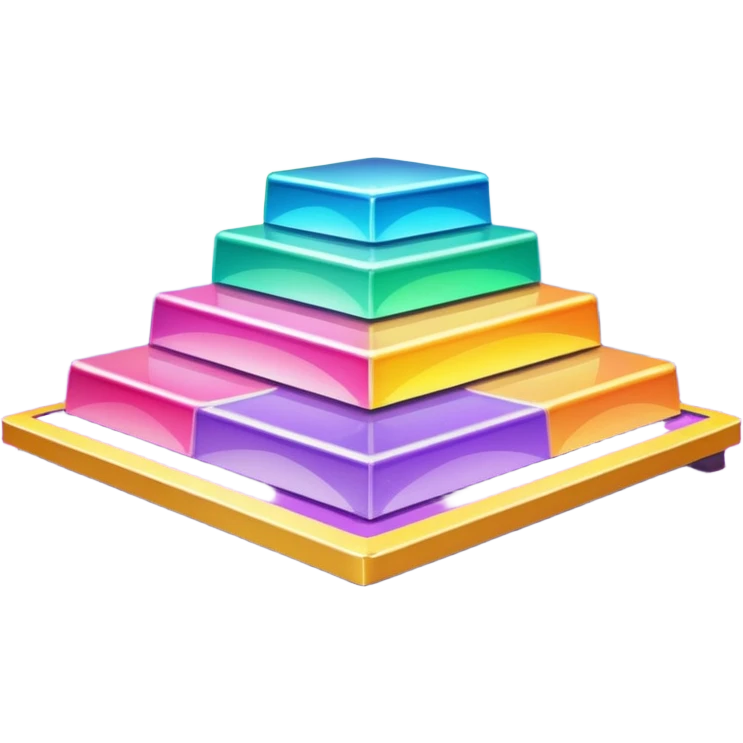 A spotlight-lit platform with glittery floor decorations. emoji