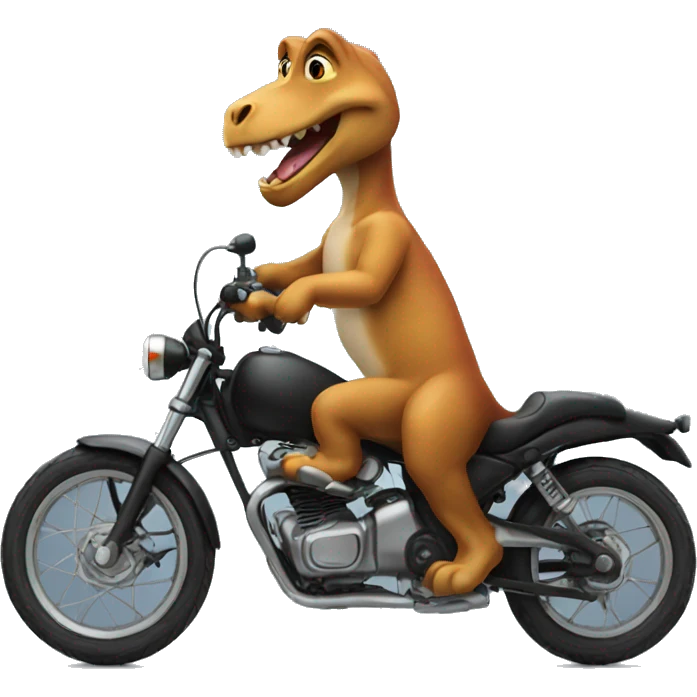 Rex on bike emoji