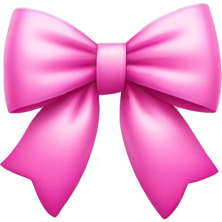 Pink coquette bow emoji