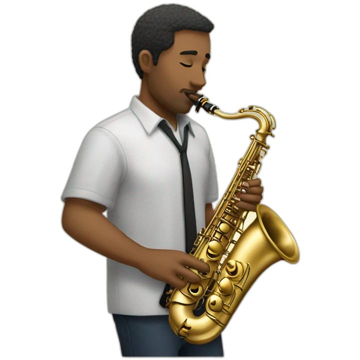 Saxofón gracioso emoji