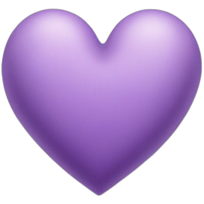 lilac heart emoji