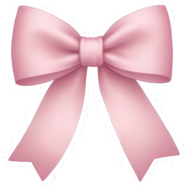light pink bow  emoji
