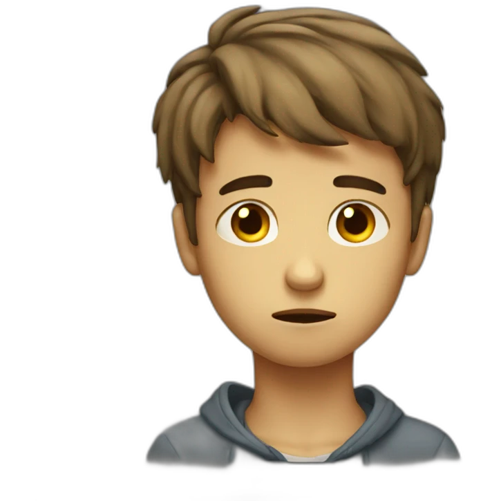 Sad boy emoji