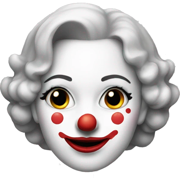Female clown emoji