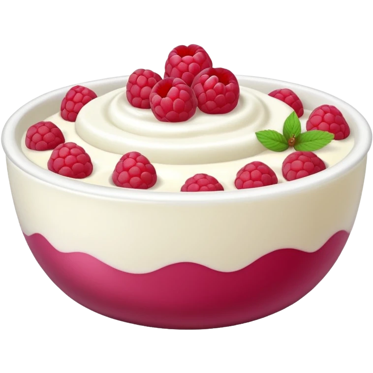 yoghurt bowl with Raspberry emoji