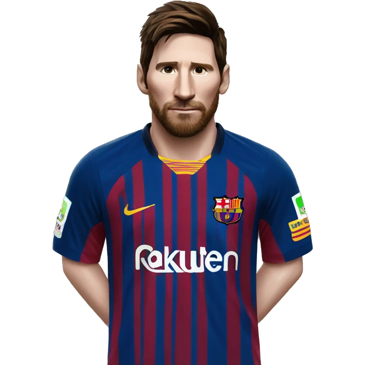 Una camiseta de fútbol de Messi emoji