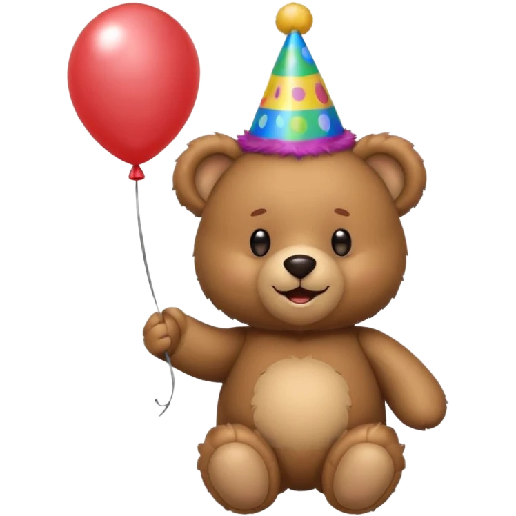 Birthday bear emoji