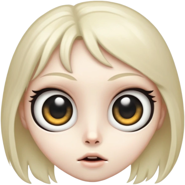 Skell with big eyes emoji