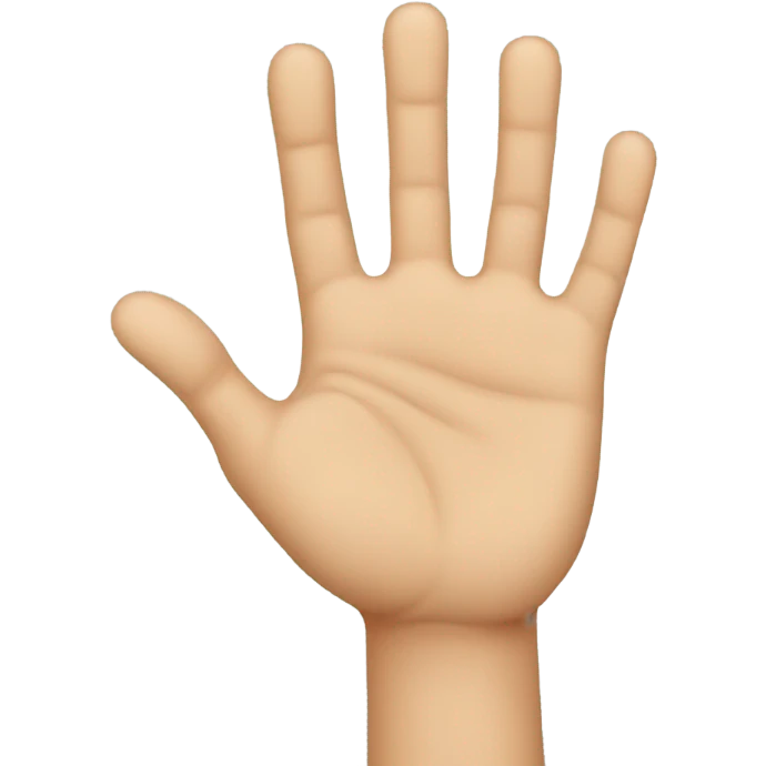 hand flat emoji