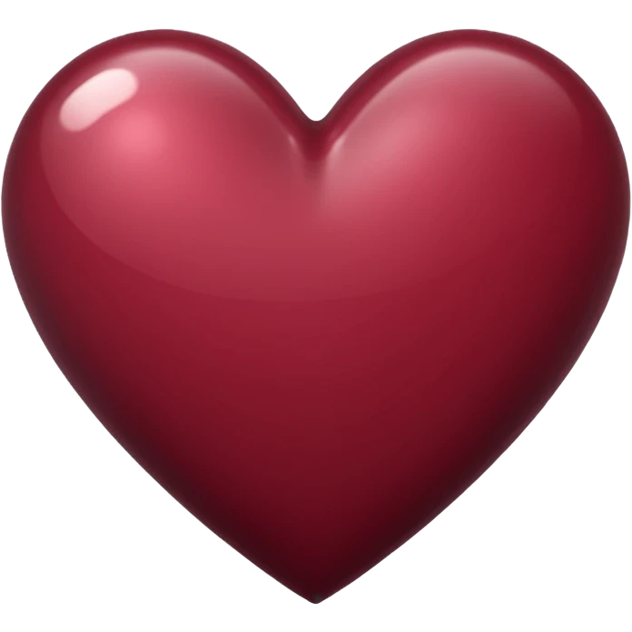 Burgundy heart emoji