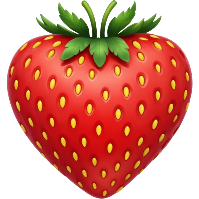 Heart shaped strawberry  emoji