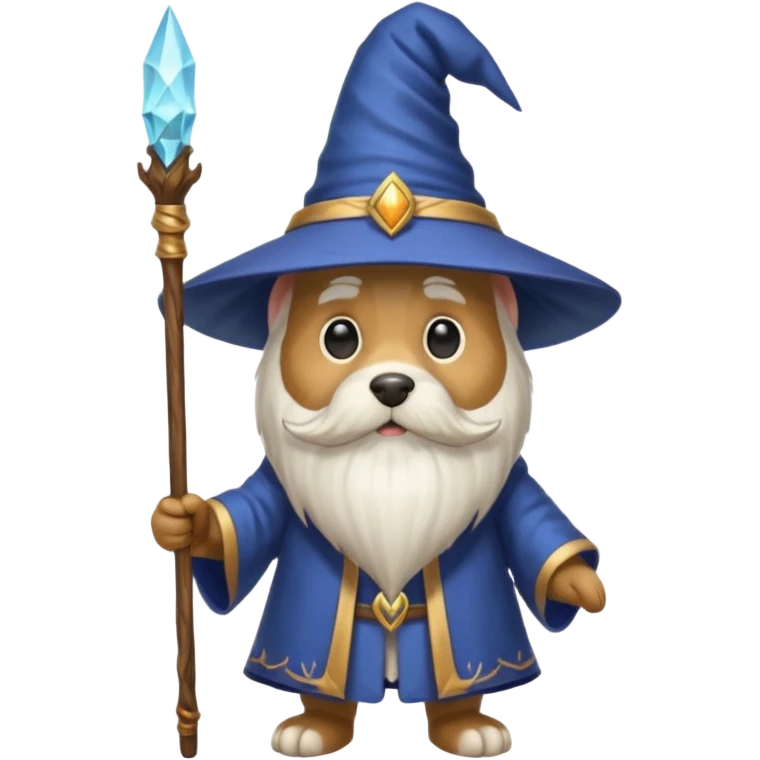 Dog wizard emoji