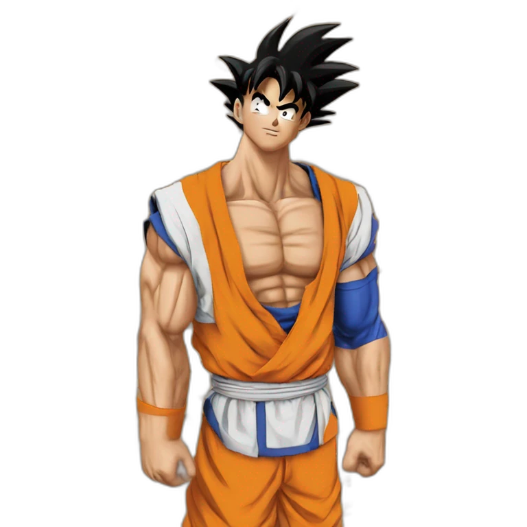 does goku clean those nuts? emoji
