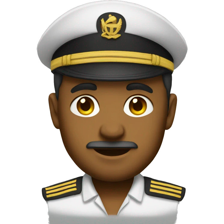 ship captain yellow skin emoji