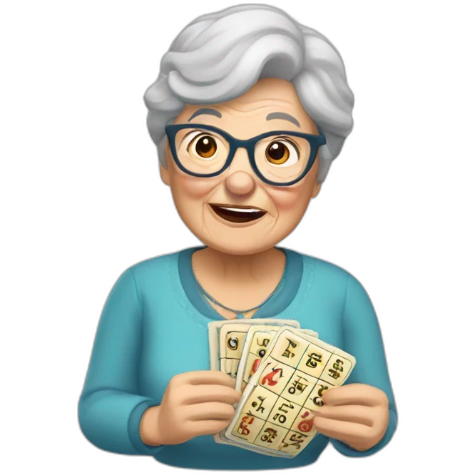 bluey bingo granny emoji