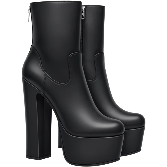 Ankle boots on a high platform emoji