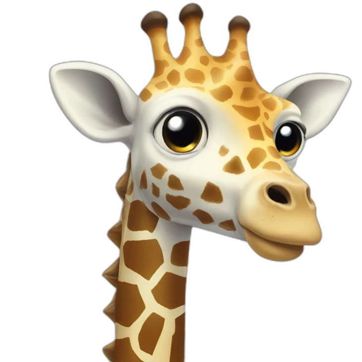 Giraffe ghost emoji
