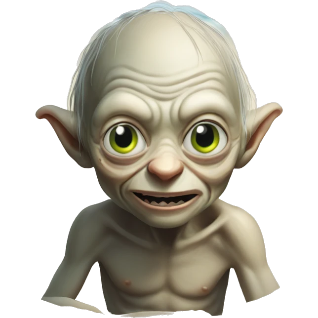 gollum at the beach emoji
