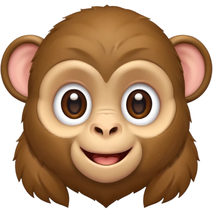 a cute monkey 18x12 pixels emoji