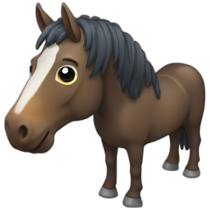 Cheval qui bois une bières emoji