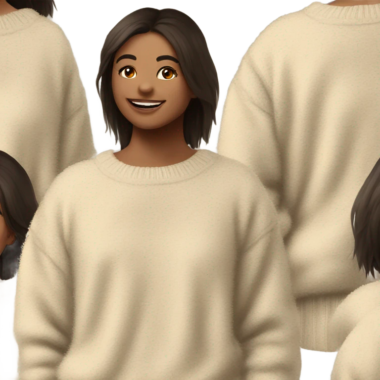 fluffy sweater emoji