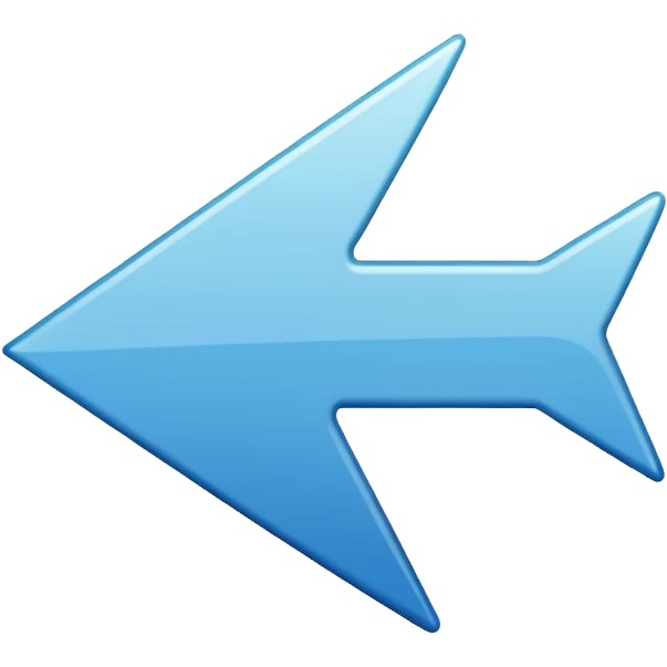 Flèche blanche a gauche emoji